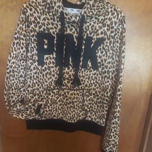 PINK leapord hoodie